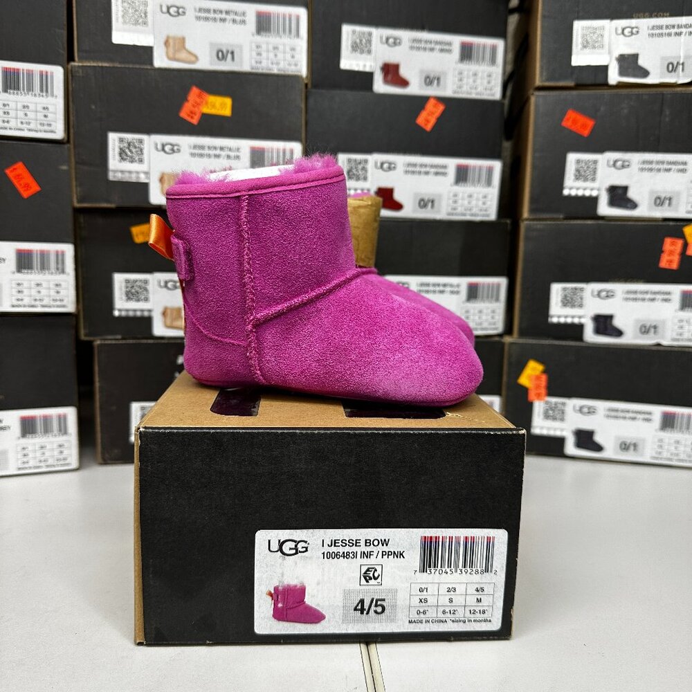 Infant UGGS - Jesse bow - pink  - INFANT 4/5